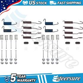 Stee251022174321 Dynamic Friction Company Front Rear Drum Brake Hardware Kit Fits 1974-1976 Jeep Cj5