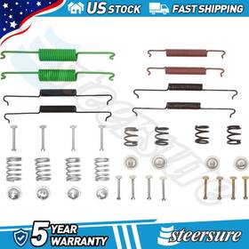Stee251022334913 Dynamic Friction Company Front Rear Drum Brake Hardware Kit Fits 1958-1977 Volkswagen Beetle