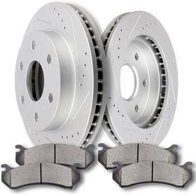 D785-7653 Eccpp 803884 55054 Front 2pcs Brake Rotors 4pcs Pads Fit For Cadillac