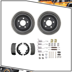 Hqatcp20211206a057 For 1994-1999 Jeep Cherokee Rear Brake Drums And Shoes Hardware Kit New