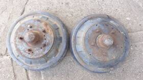 51a-1105 Ford 1106 1940 - 1948 Front Brake Drums Hubs Original Pair Mercury Custom 5 On 4 3/4 Inch