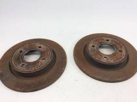 533-10052 Ford 18 19 20 Ecosport Awd Rear Brake Disc Drum Rotors Pair N
