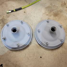 59d-1105 Ford 1936 1937 1938 1939 Front Brake Drums Hubs Original Pair Scta Hot Rod Rat