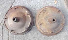 78-1115 Ford 1936 1937 1938 1939 Rear Brake Drums Hubs Original Pair