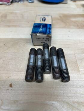 C3tz-1151-a Ford C3tz1151a Oem Nos Brake Drum Stud Bolt Boxed 5 Studs 1960s Truck