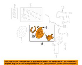 At4z2c220b Ford Oem Rear Brake-backing Plate Splash Dust Shield