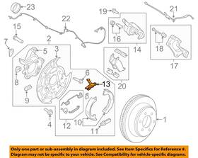 Cl3z2a638b Ford Oem 17-20 F-150 Rear Suspension Brake Components-adjust Lever