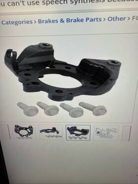 Cl3z2b636a Ford Oem 12-20 F-150 Rear Suspension Brake Components-mount Plate