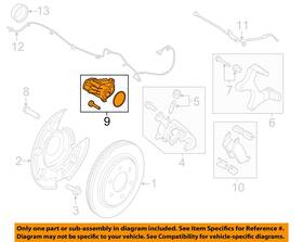 Jl3z2b712a Ford Oem 15-23 F-150 Rear Suspension Brake Components-motor