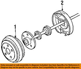 Yl5z-1v126-ba Ford Oem 86-97 Ranger Rear Brakes-brake Drum Yl5z1v126ba