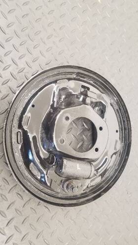 F65z-2212-aa Ford Truck 97-03 F150 Rear Left Driver Backing Plate Drum Brake Oem