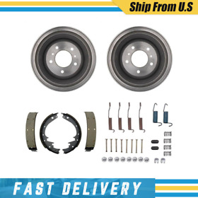 Xjj22rp0727rs3brk0006a Front Brake Drums Shoes And Hardware Spring Kit For Ford Bronco 1975