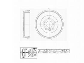 Fvp 666451 Rr Brake Drum