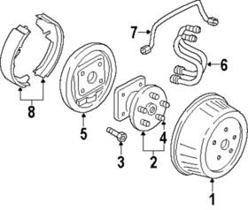 19176920 Gm Genuine Rear Brake Drum