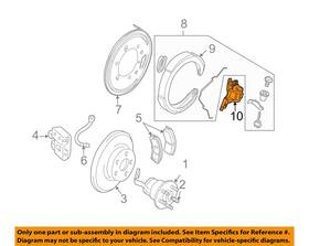 12455802 Gm Oem 04-13 Corvette Xlr Rear Suspension Brake Components-stop Plate