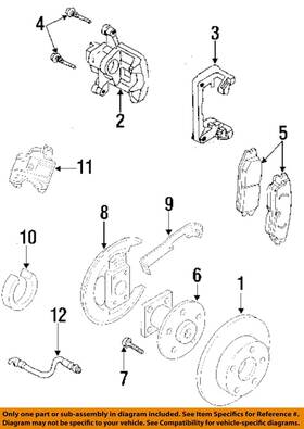 18029888 Gm Oem 97-05 Grand Prix Rear Suspension Brake Components-actuator