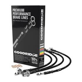 24221 Goodridge 4pc G-stop Brake Line Kit For 98-02 Subaru Forester