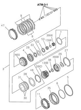 8-96041-100-0 Honda Genuine Drum Overdrive Clutch