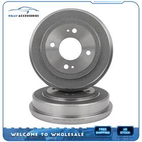 Hq163918a01 Hqas-accessories 2x Brake Drums For 1986-1989 Honda Accord 92-2000 Civic 97-2000 Acura El