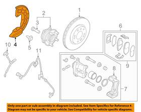 51756c1150 Hyundai Oem 15-19 Sonata Brake Components-backing Plate
