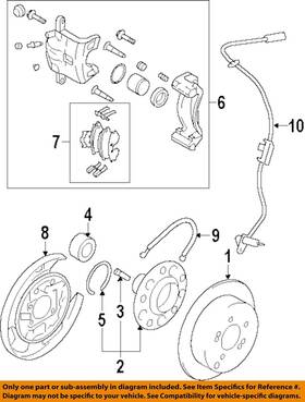 582522e500 Hyundai Oem 05-09 Tucson Rear Brake-backing Plate Splash Dust Shield