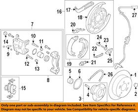 582522s300 Hyundai Oem 10-14 Tucson Rear Brake-backing Plate Splash Dust Shield