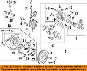 58257d3000 Hyundai Oem 16-18 Tucson Rear Suspension Brake Components-lever