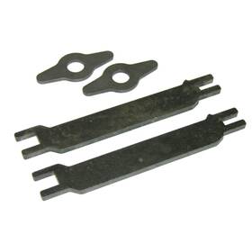 Baf200b Inline Tube 64-74 Rear Axle 9 1/2 Drum Brake Backing Plate Shoe Spring Space Bar And Washer