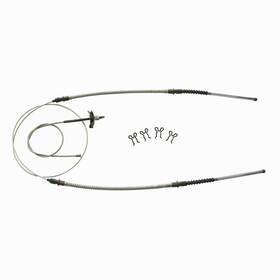 Bsv6502 Inline Tube 80-82 Corvette Emergency Parking Park Brake Front Rear Cable Set Kit Oem