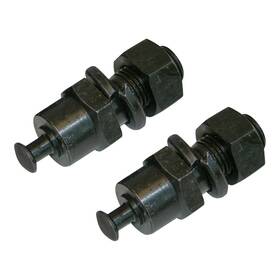 Inl11302 Inline Tube 64-74 Rear Axle 9 1/2 Drum Parking Brake Cable Backing Plate Spring Studs Pair