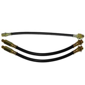 Inl30892 Inline Tube 68 Pontiac Firebird Front And Rear Drum Brake Rubber Flex Hose Line Set Kit 3pc