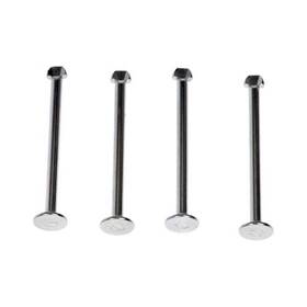 Alx-pau-db-hw1102-cl360a68 Karparts360 For Volkswagen Cabrio 1997-1999 Brake Spring Hold Down Pin 4 Pieces Steel Gray