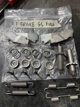 Ls214 Lonestar 1965-1982 Corvette C3 Stainless Steel Parking Emergency Brake Hardware Kit New