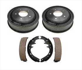 123637 Mac Auto Parts Rear Brake Drums And Shoes For Ford Van E150 2000-2006 With