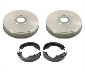 123704 Mac Auto Parts Rear Brake Drums And Shoes For 2004 2005 2006 2010 Toyota Sienna