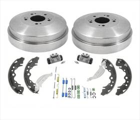 137079 Mac Auto Parts Rear Drums Brake Shoes Springs Wheel Cylinders For Kia Sedona 2002 6pc Kit