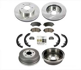 144556 Mac Auto Parts Rotors Drums Brake Pads Shoes Wheel Cylinder Kit Fits For 02 Jeep Liberty