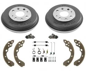145216 Mac Auto Parts For 1999-2003 Mazda Protege Brake Drums Shoes And Springs Wheel Cylinders