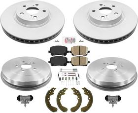 145972 Mac Auto Parts Fits 03-08 Toyota Matrix Front Wheel Drive Rear Brake Kit Pads Shoes