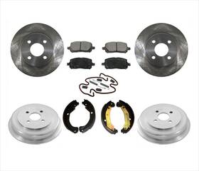 148392 Mac Auto Parts Fits For 2005-2008 4 Bolt / Lug Cobalt 2.2l Brake Rotors Drums And Shoes Springs