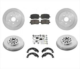 153857 Mac Auto Parts Rotors Drums Brake Shoes Springs 6pc For Toyota Matrix All Wheel Drive 03-06