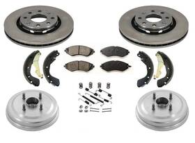 426446 Mac Auto Parts 154828 Aveo With Abs To Vin # 2 Drum Rr Bearings Brake Shoes Rotors 7pc