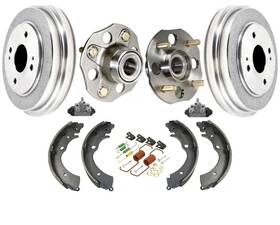 156272 Mac Auto Parts For 98-02 Honda Accord Rear Drum No Abs Hub And Bearings Drums Shoes Cylinders 8pc