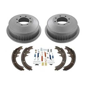 158302 Mac Auto Parts Brake Drums Shoes Springs For Gmc Single Rear Wheel Express 3500 1996-2002