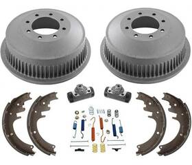 158303 Mac Auto Parts Brake Drums Shoes Springs For Single Rear Wheel Srw 3500 Express Van 96-02