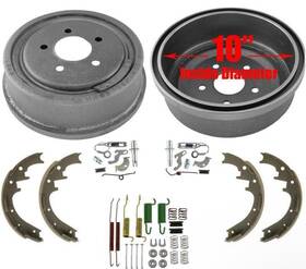162520 Mac Auto Parts 10 Inch Brake Drums Shoes For 4 Wheel Drive Ford Ranger Larger 1998-2009