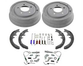 162745 Mac Auto Parts Brake Drums Shoes Hardware 7pc Kit For Ford F150 5 Stud 1997-1999