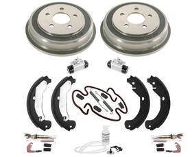 168119 Mac Auto Parts Rear 5 Lug Drums Shoes Wheel Cylinders Spring Kit For Gmc Cobalt Hhr 06-08 9pc