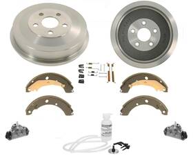 168166 Mac Auto Parts Brake Drums Shoes And Springs Cylinders For Subaru Forester 4 Wheel Abs 98-08 7pc
