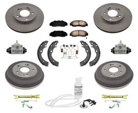 168196 Mac Auto Parts Rotors Drums Brake Shoes Springs For Honda Accord 2.4l 4 Cylinder 03-07 12pc